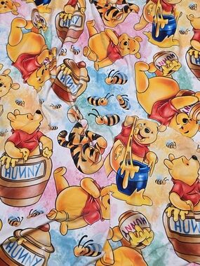 Winnie the Pooh 60x72 Throw Blanket - Yellow & Red Character Print